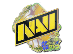 Naklejka | Natus Vincere (holograficzna) | Rio 2022