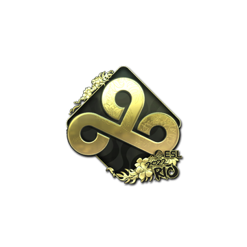 Sticker | Cloud9 (Gold) | Rio 2022 image 360x360
