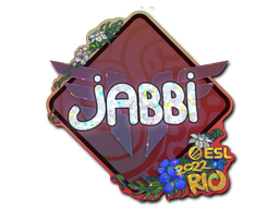 Klistermärke | jabbi (Glitter) | Rio 2022