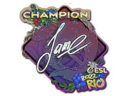 Sticker | Jame (Glitter, Champion) | Rio 2022