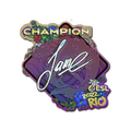 Sticker | Jame (Glitter, Champion) | Rio 2022 image 120x120