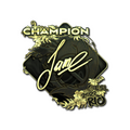 Sticker | Jame (Gold, Champion) | Rio 2022 image 120x120