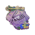 Sticker | Jame (Champion) | Rio 2022 image 120x120