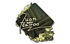 Sticker | juanflatroo (Gold) | Rio 2022