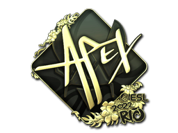 Sticker | apEX (Gold) | Rio 2022
