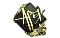 Sticker | apEX (Gold) | Rio 2022