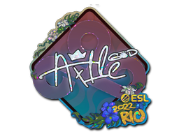 Aufkleber | Ax1Le (Glitzer) | Rio 2022