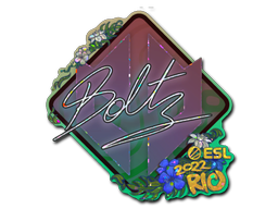 Klistremerke | boltz (glitter) | Rio 2022