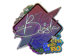 Klistermærke | BUDA (Glitter) | Rio 2022