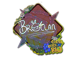 Autocolante | Brollan (Glitter) | Rio 2022