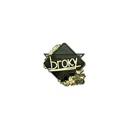 Sticker | broky (Gold) | Rio 2022
