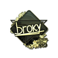 Sticker | broky (Gold) | Rio 2022 image 120x120