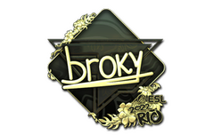 Sticker | broky (Gold) | Rio 2022