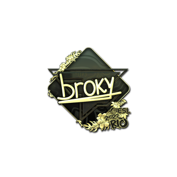Sticker | broky (Gold) | Rio 2022 image 360x360