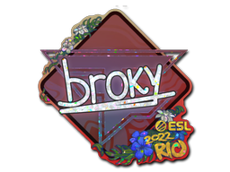 Autocolante | broky (Glitter) | Rio 2022