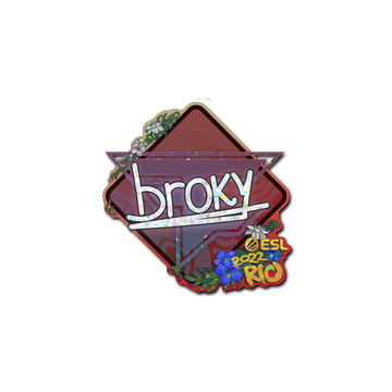 Sticker | broky (Glitter) | Rio 2022 image 360x360