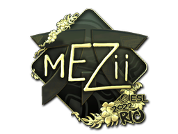 스티커 | mezii(금박) | 리우데자네이루 2022