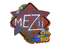 Klistremerke | mezii (glitter) | Rio 2022