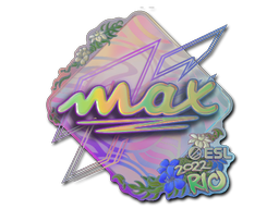 Klistremerke | max (holo) | Rio 2022