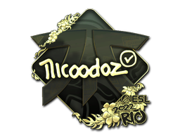 Sticker | nicoodoz (Gold) | Rio 2022