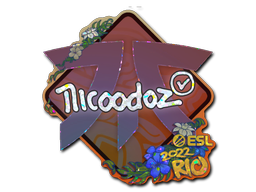 Samolepka | nicoodoz (třpytivá) | IEM Rio 2022