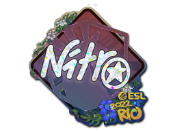 Samolepka | nitr0 (třpytivá) | IEM Rio 2022