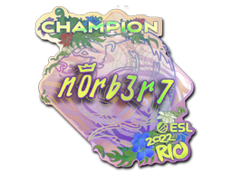 Adesivo | n0rb3r7 (Holográfico) | Campeões do Rio 2022