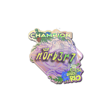 Sticker | n0rb3r7 (Holo, Champion) | Rio 2022 image 360x360