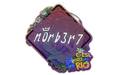 Sticker | n0rb3r7 (Glitter) | Rio 2022