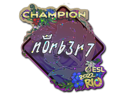 Aufkleber | n0rb3r7 (Glitzer, Meister) | Rio 2022