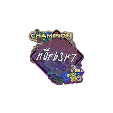 Sticker | n0rb3r7 (Glitter, Champion) | Rio 2022 image 360x360