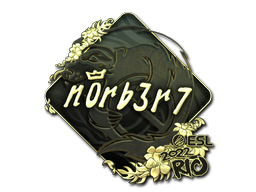 Sticker | n0rb3r7 (Gold) | Rio 2022