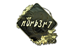 Sticker | n0rb3r7 (Gold) | Rio 2022
