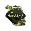 Sticker | n0rb3r7 (Gold, Champion) | Rio 2022 image 120x120