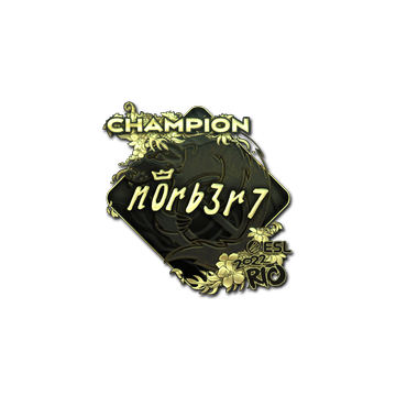 Sticker | n0rb3r7 (Gold, Champion) | Rio 2022 image 360x360