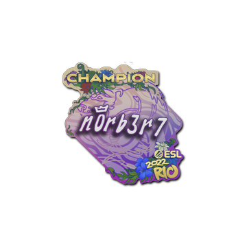 Sticker | n0rb3r7 (Champion) | Rio 2022 image 360x360