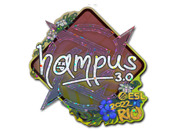 Samolepka | hampus (třpytivá) | IEM Rio 2022