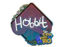 Naklejka | Hobbit (brokatowa) | Rio 2022