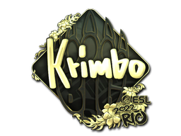 Sticker | Krimbo (Gold) | Rio 2022