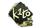 Sticker | k1to (Gold) | Rio 2022