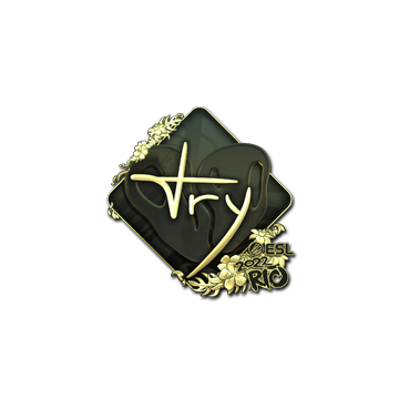 Sticker | TRY (Gold) | Rio 2022 image 360x360