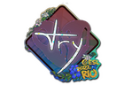 Sticker | TRY (Glitter) | Rio 2022