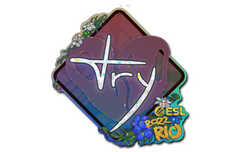 Sticker | TRY (Glitter) | Rio 2022