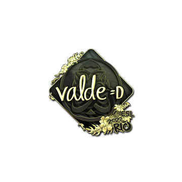 Sticker | v4lde (Gold) | Rio 2022 image 360x360