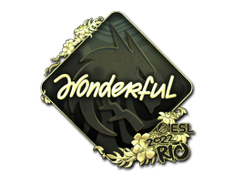 스티커 | w0nderful(금박) | 리우데자네이루 2022