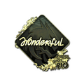 Sticker | w0nderful (Gold) | Rio 2022 image 120x120