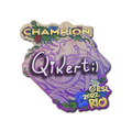 Sticker | qikert (Champion) | Rio 2022 image 120x120
