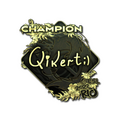 Sticker | qikert (Gold, Champion) | Rio 2022 image 120x120