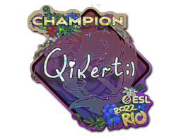 Sticker | qikert (Glitter, Champion) | Rio 2022
