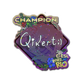 Sticker | qikert (Glitter, Champion) | Rio 2022 image 120x120